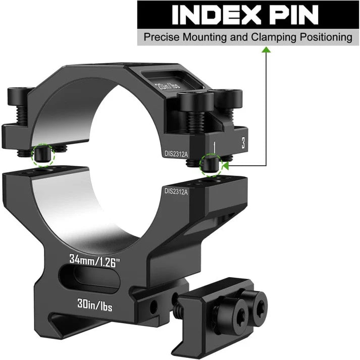 7075 Aluminum Scope Rings