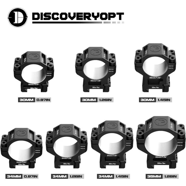 7075 Aluminum Scope Rings