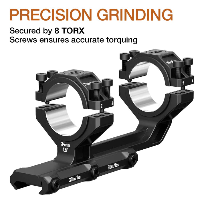 Multi-Compatible Cantilever Scope Mounts | 34/30mm
