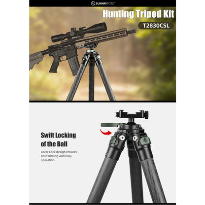 Sunwayfoto T2830CSL Series 65'' Carbon Fiber Tripod